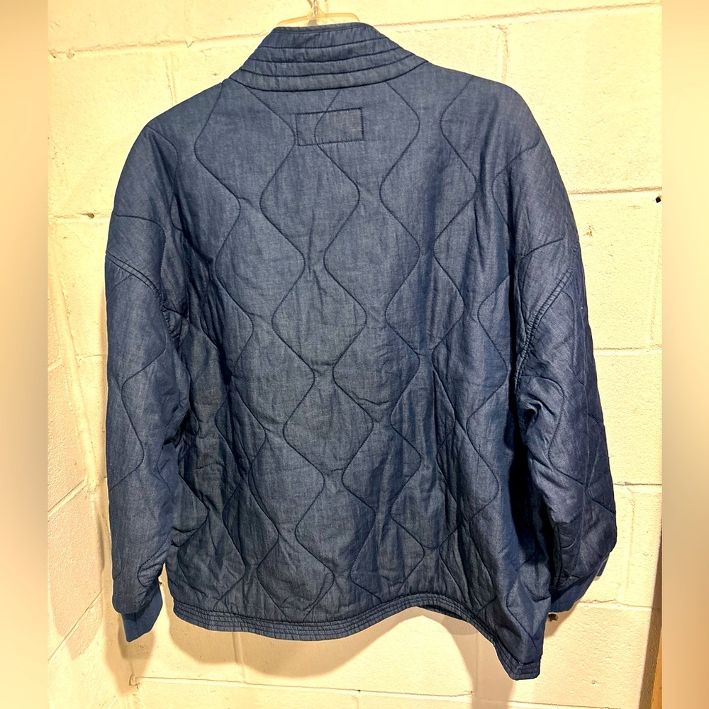 Blue Fleet Street Quilted Women's Puffer Jacket sz 2X - Picture 2 of 12